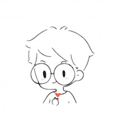 16张可爱简笔画情侣头像 微信高清好看的专属头像素材