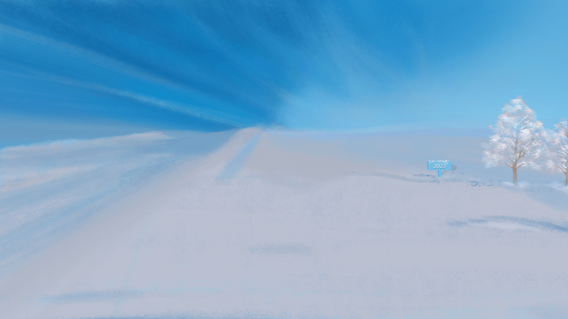 新年氛围感拉满！冬日雪树清新风景桌面壁纸合集