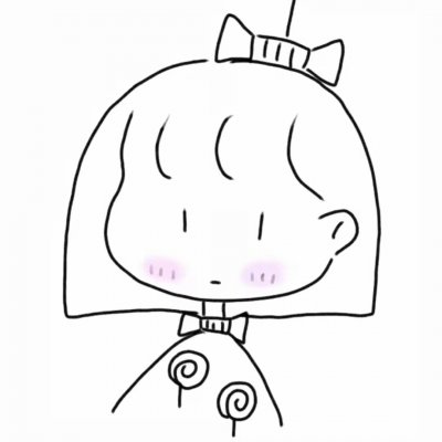 12张超可爱小女孩简笔画头像 高清好看的女生头像素材