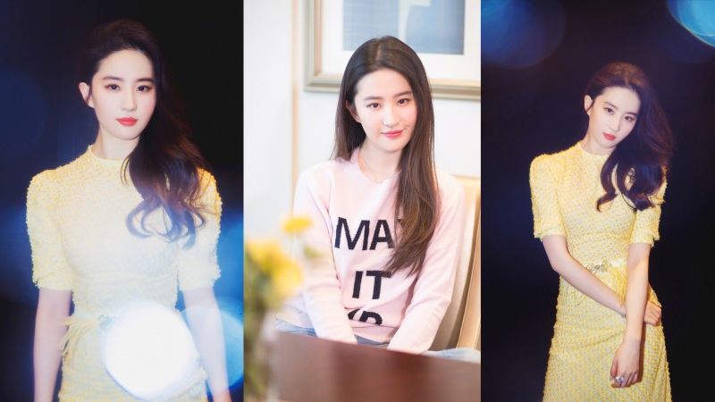 刘亦菲拼图款高清美女壁纸上线 多款分辨率可选