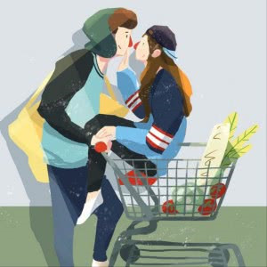 26张高清动漫相拥情头 暖到心坎的男女双人头像合集