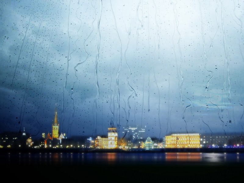 雨夜电脑桌面动漫风格壁纸分享