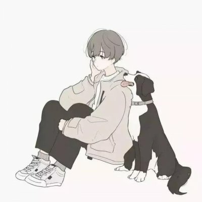 34组简约高清情侣漫画QQ头像 一对两张超好看