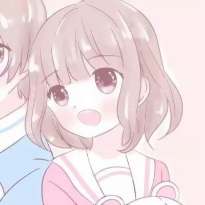 软乎乎粉色系动漫情侣头像 10张高清可爱款来啦