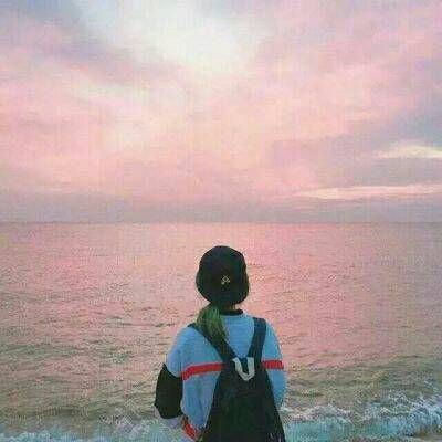 海边背影情侣头像合集！16张高清一左一右唯美款