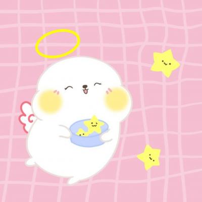 22张超萌卡通情侣头像 一左一右高清萌呆款