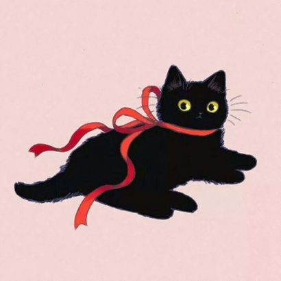 超可爱！12组一左一右动漫猫咪情侣头像高清图