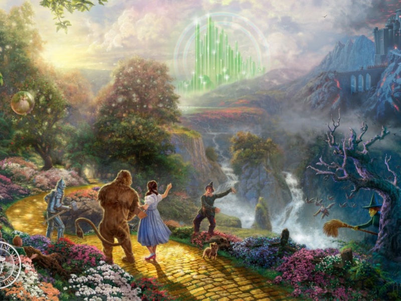 多萝西遇上翡翠城！托马斯·金凯德风景画电脑壁纸来了