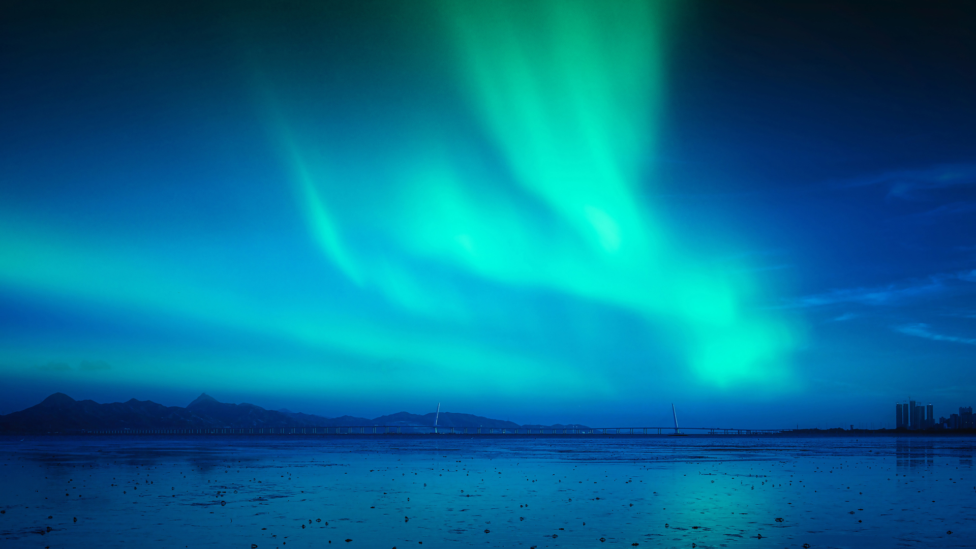 2K绝美极光夜景高清壁纸分享