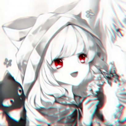 黑白暗黑风动漫情侣头像来了！18张高清二次元情头合集