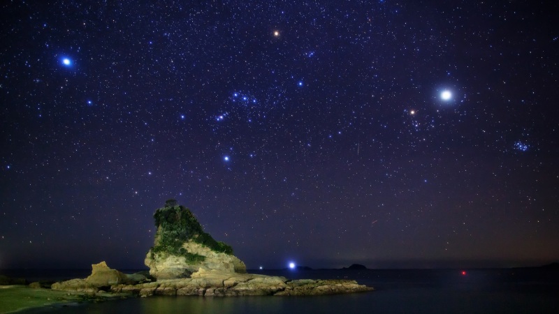 树海星空夜景石头风景 多款尺寸电脑动漫壁纸