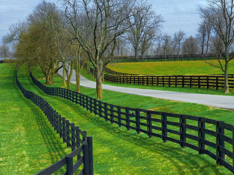 公路栅栏风景电脑桌面壁纸来了 多款高清尺寸任你选