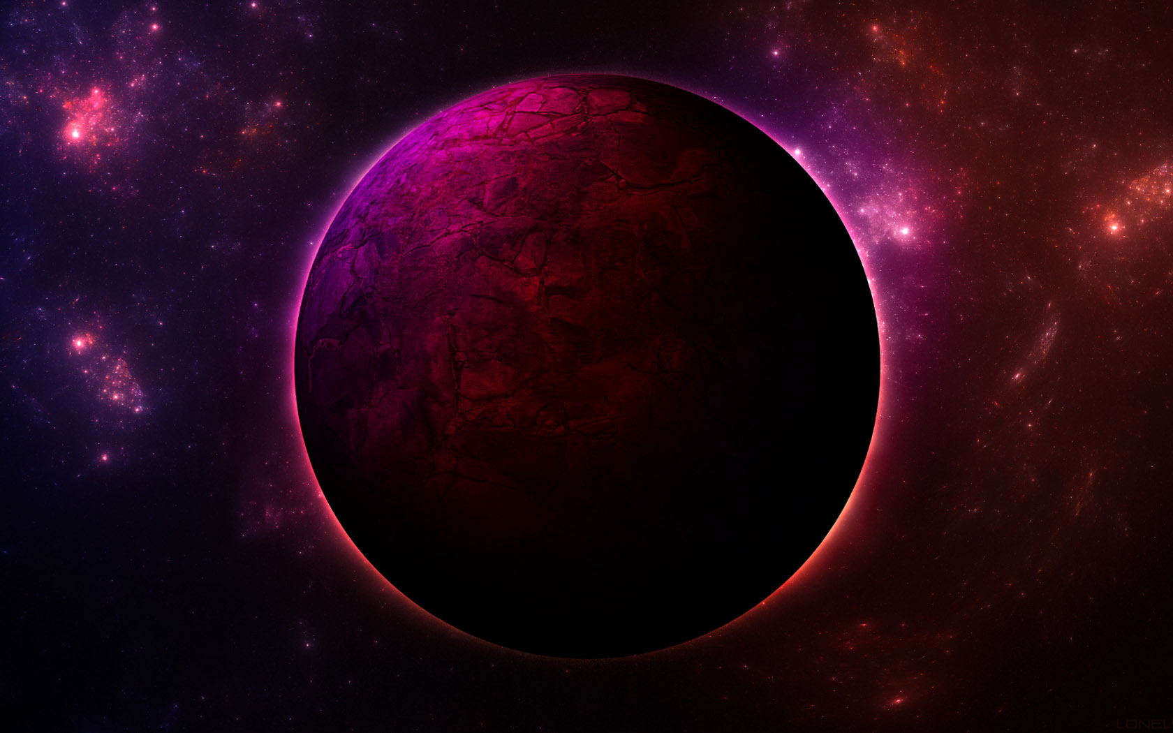 火红星球主题电脑桌面壁纸来啦