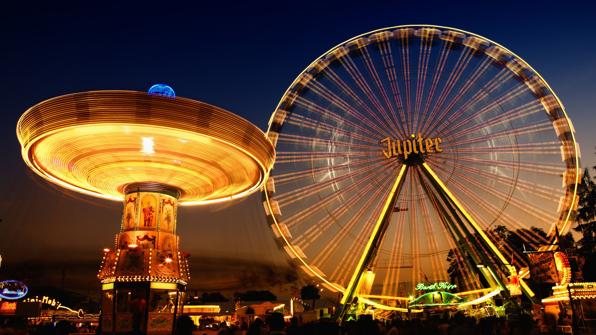 好看的摩天轮主题电脑桌面壁纸来啦