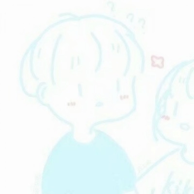 18张可爱手绘简笔画情头 高清又好看的情侣头像合集