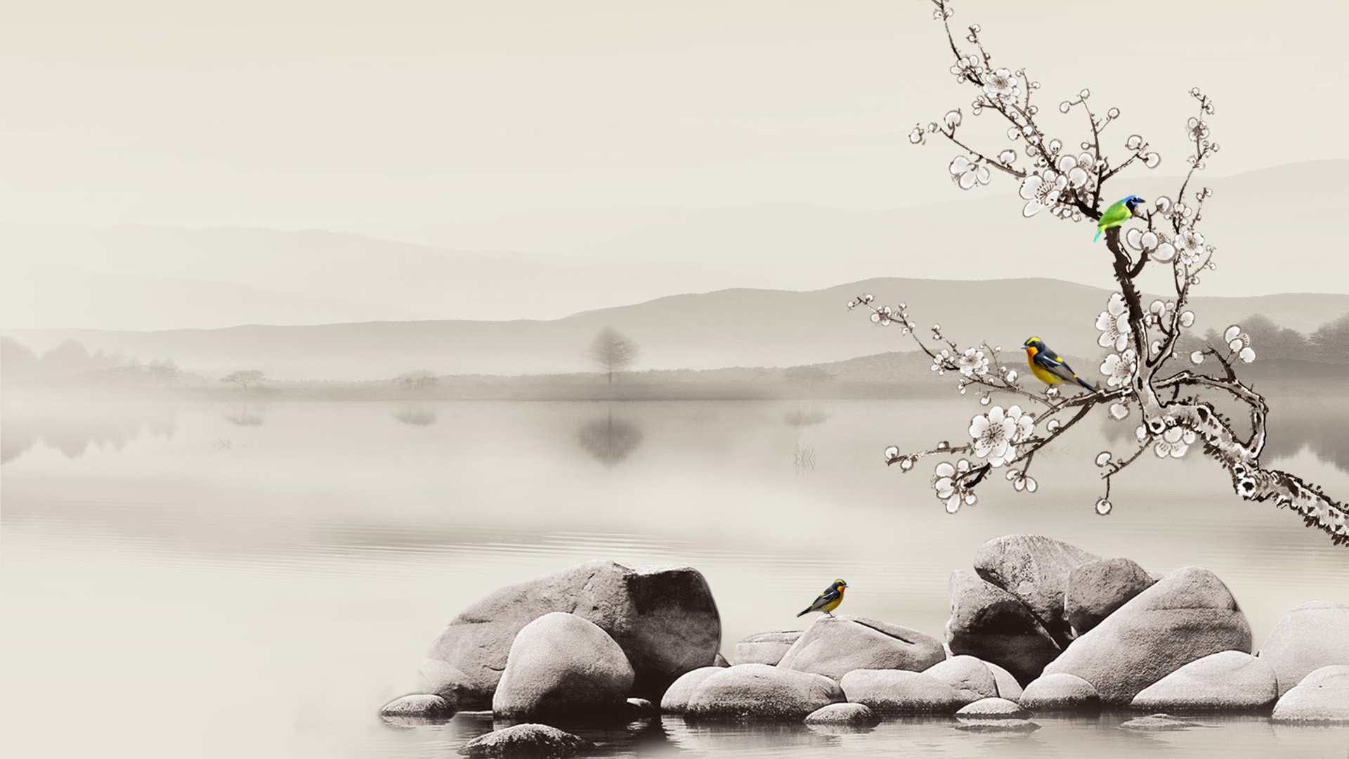 山山水水风景电脑动漫壁纸推荐，多款分辨率可选