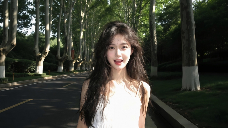 校园长发清纯可爱美女高清壁纸下载推荐