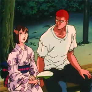 樱木花道和晴子的情侣头像来啦！10张卡通大图合集