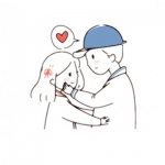 22组手绘卡通情侣头像 高清有爱一对两张