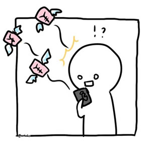 楼上楼下小白人情侣头像简笔画合集（14张）