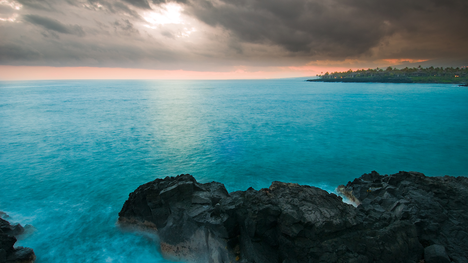 夏威夷岛屿风景电脑动漫风桌面壁纸分享