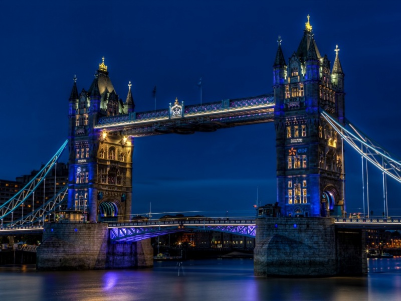 泰晤士河伦敦地标风光电脑壁纸