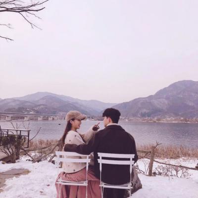 16张双人森系小清新情侣头像，氛围感拉满