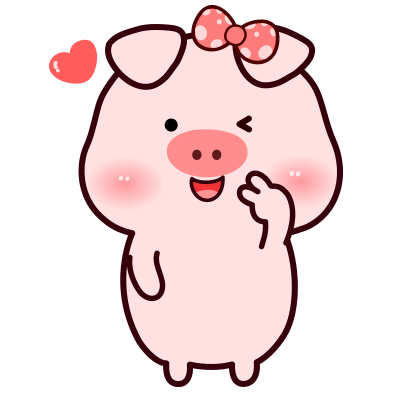 一左一右的呆萌小猪情侣头像 14张高清卡通款来啦