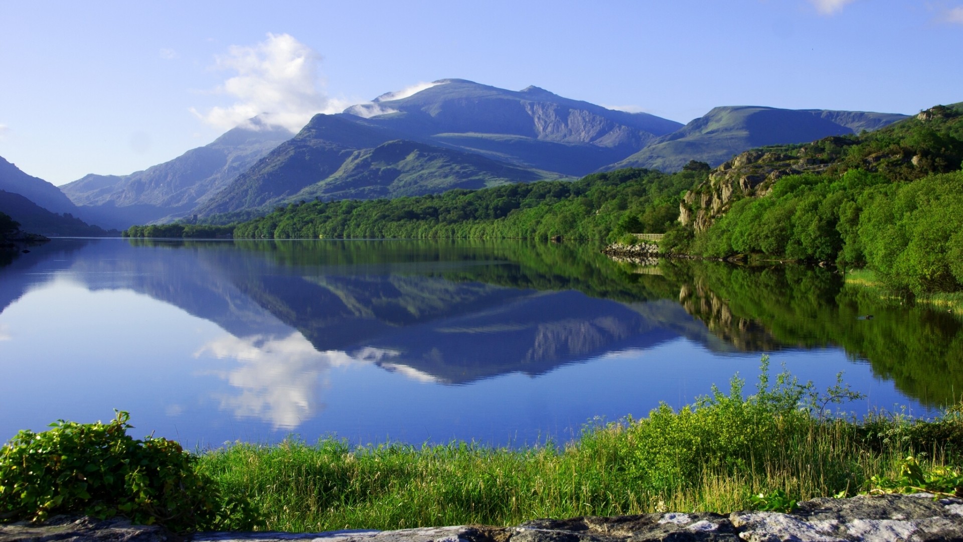 英格兰斯诺多尼亚湖光山色 高清电脑桌面壁纸来了