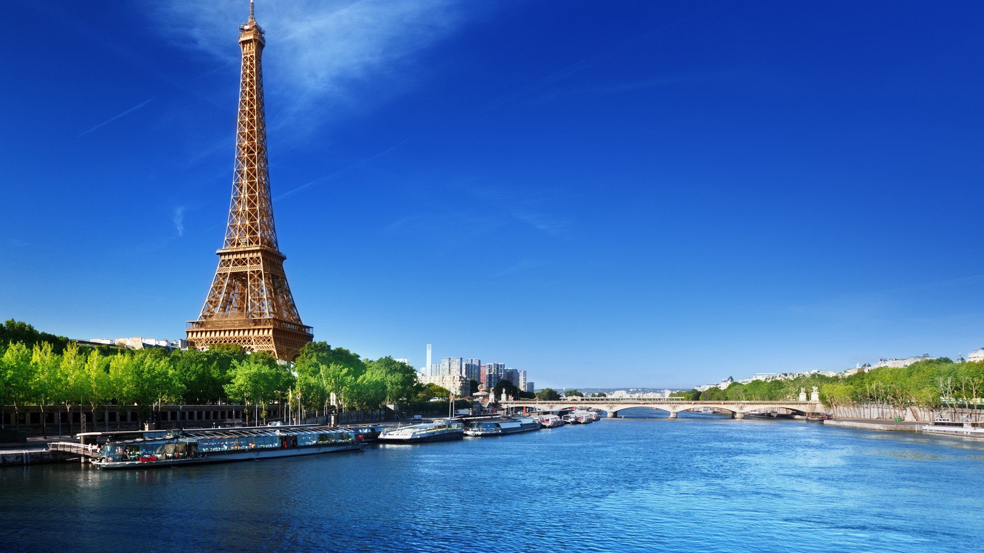 法国巴黎埃菲尔铁塔风景电脑桌面壁纸上新啦