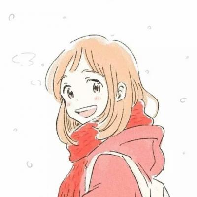 二次元绘画风格微信QQ情侣头像