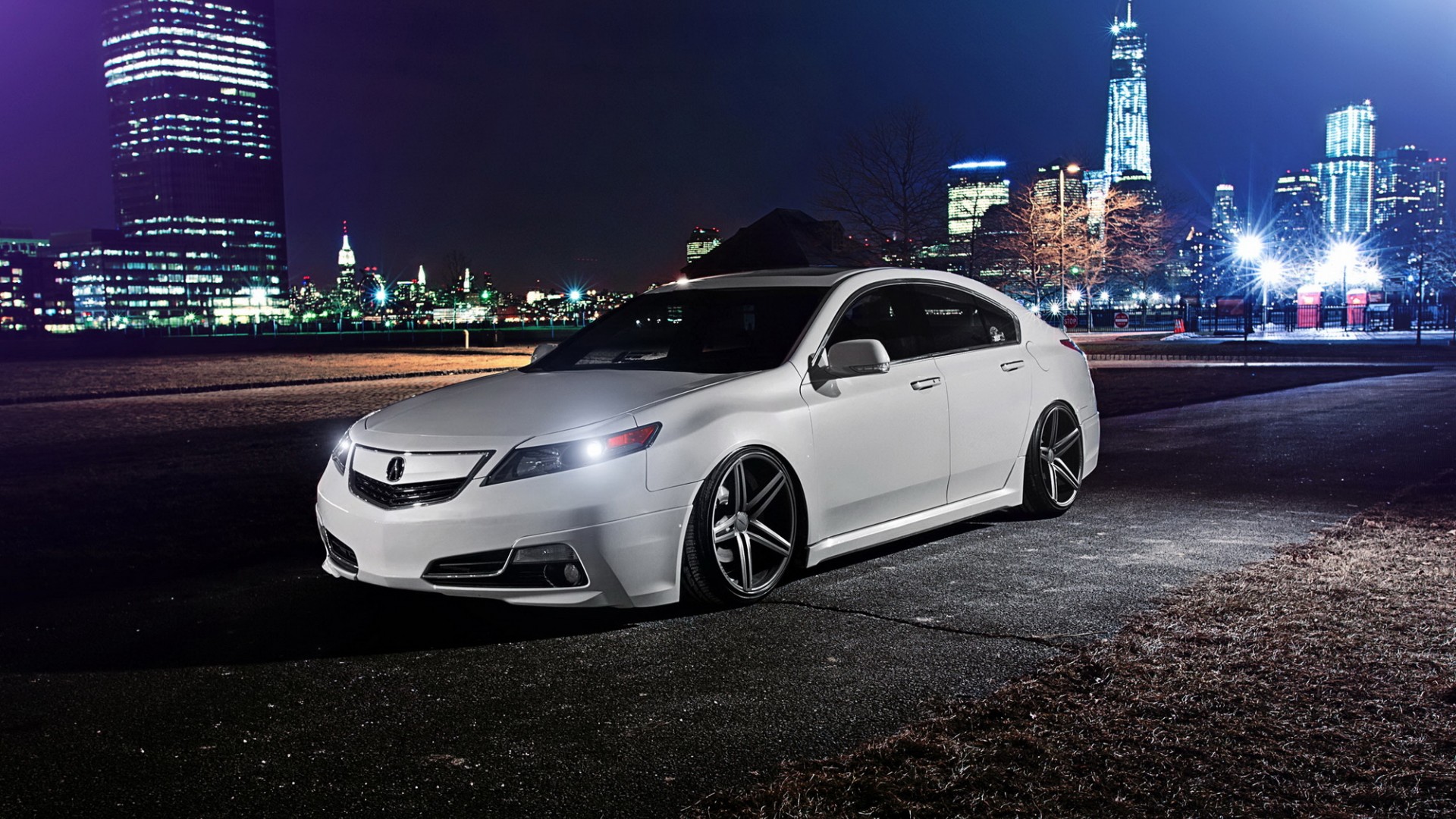 深夜氛围感拉满！讴歌TL夜景壁纸 适配多尺寸电脑桌面