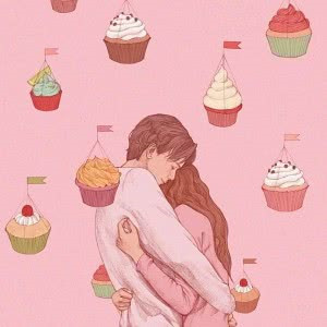 26张高清动漫相拥情头 暖到心坎的男女双人头像合集