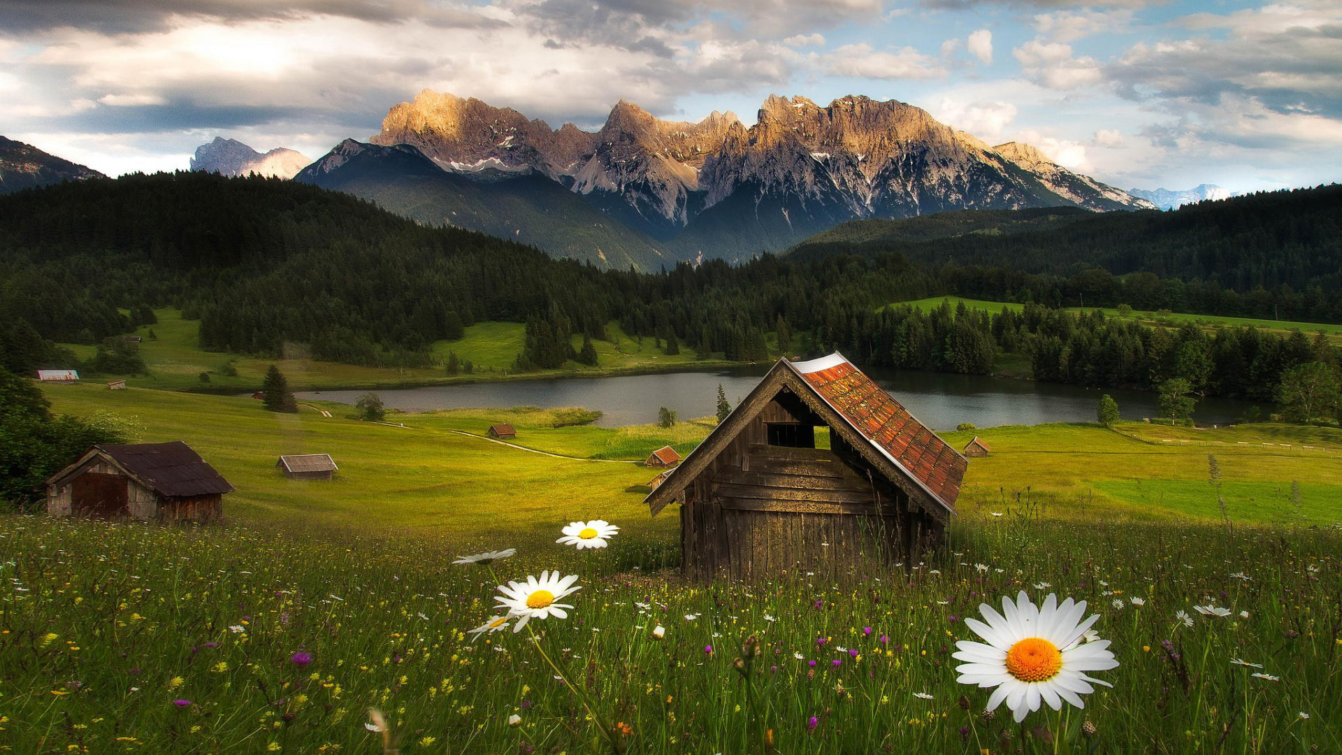 春日山景小屋壁纸合集