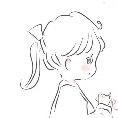 微信情侣头像头像简约风动漫情头分享 简约款还带着满满暖意