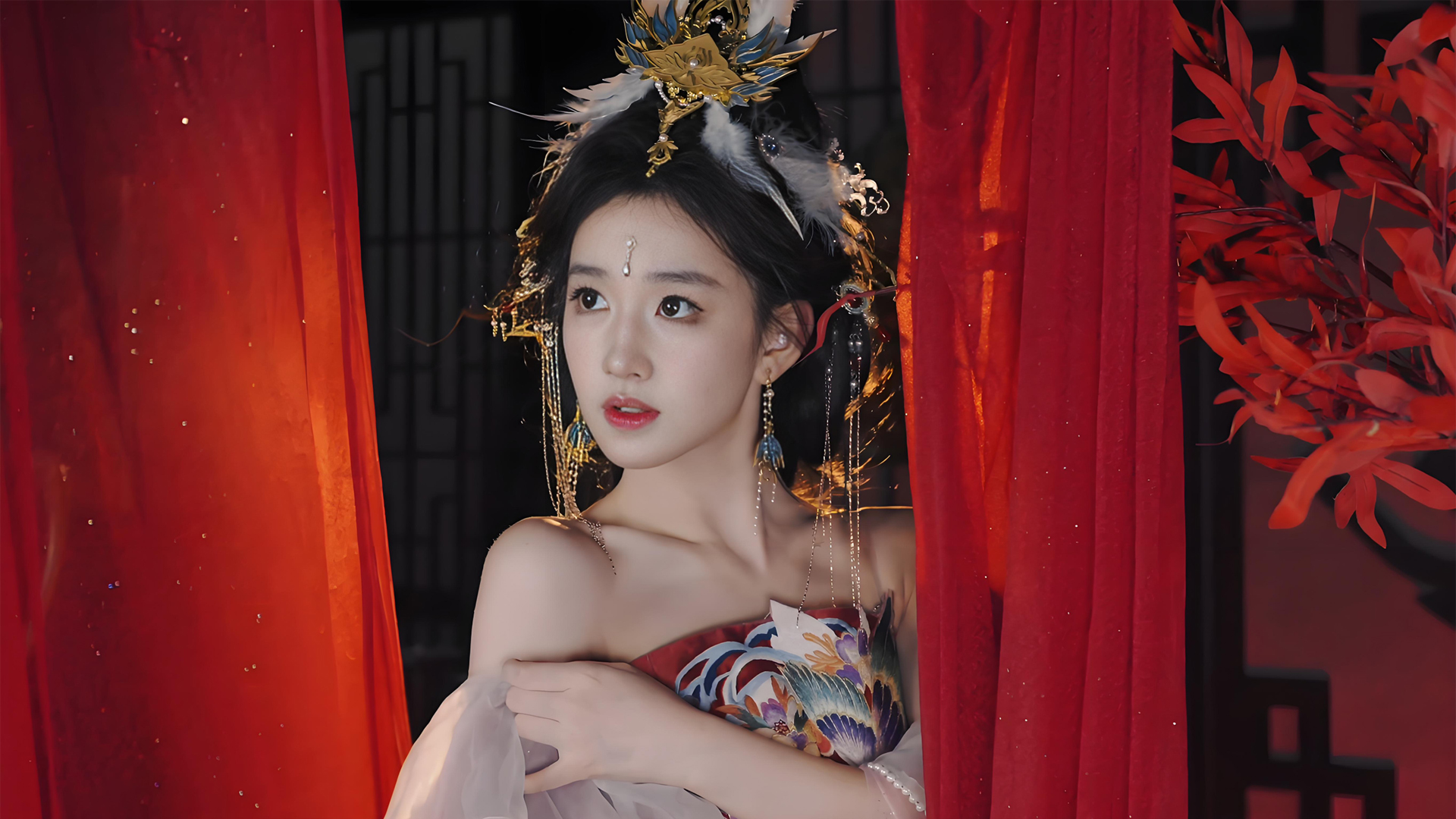 黄玉瑶新倩女幽魂七夕婚服电脑壁纸 高清版直接存