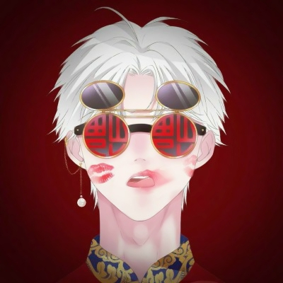 18张高清二次元红色系情侣头像 一男一女动漫版合集