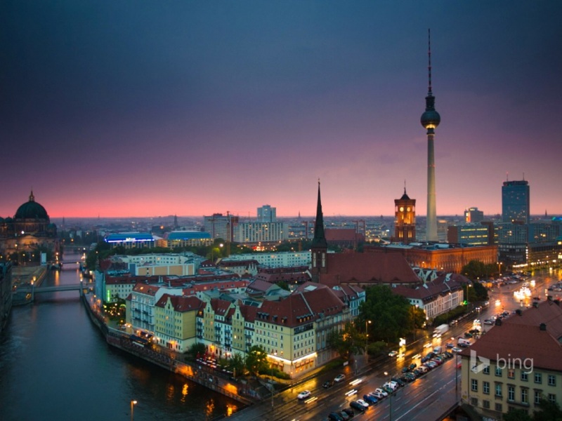 德国柏林夜景壁纸上新！氛围感拉满的古典都市风景