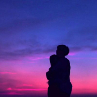 落日黄昏背影情侣头像！20张高清一对两张头像合集