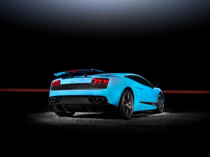 蓝色款兰博基尼Gallardo LP570-4 Superleggera宽屏高清壁纸合集