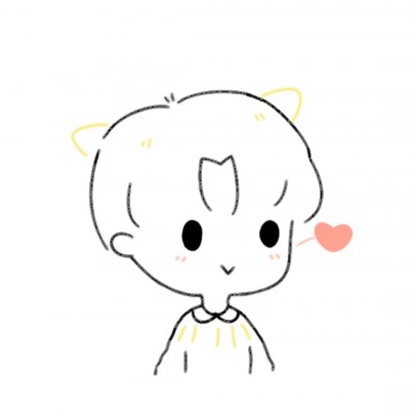 16张可爱简笔画情侣头像 微信高清好看的专属头像素材