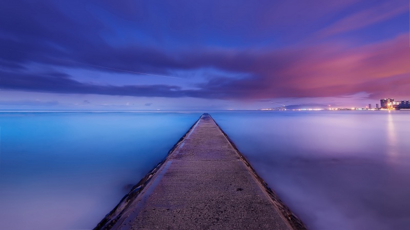 夏威夷海洋码头海边高清风景壁纸推荐