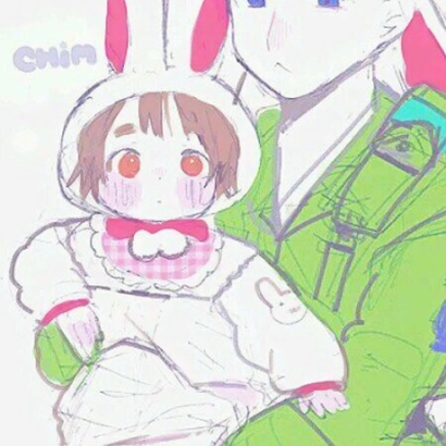 卡通呆萌二次元情侣头像 一对两张高清合集共28张