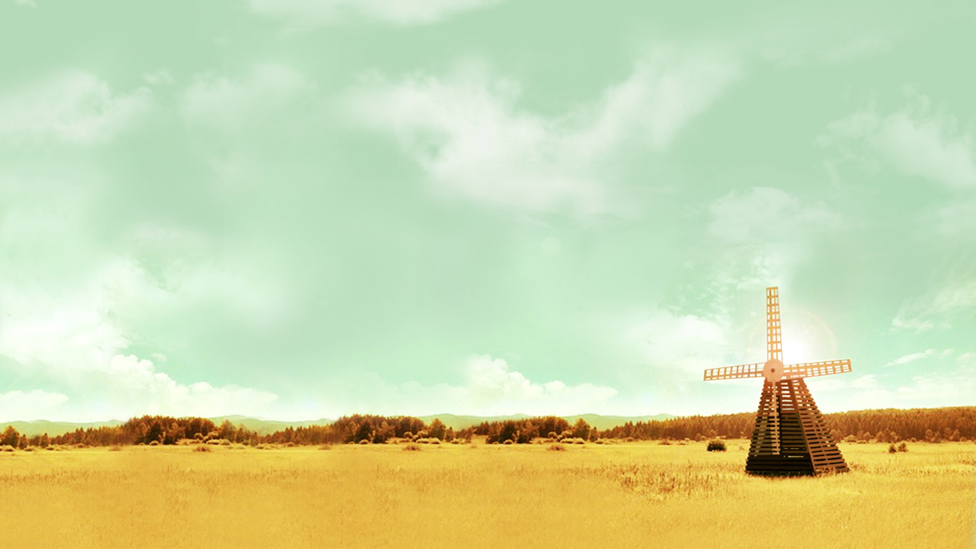 云净天空电脑桌面动漫风景壁纸分享