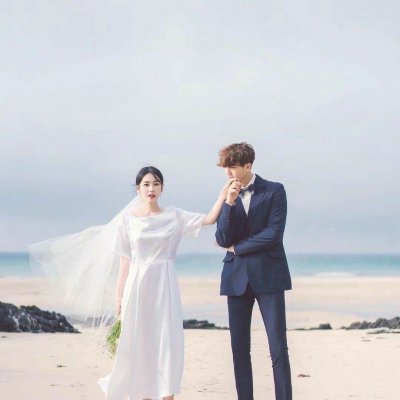穿婚纱的情侣头像一对两张 14组高清婚纱系列情头合集