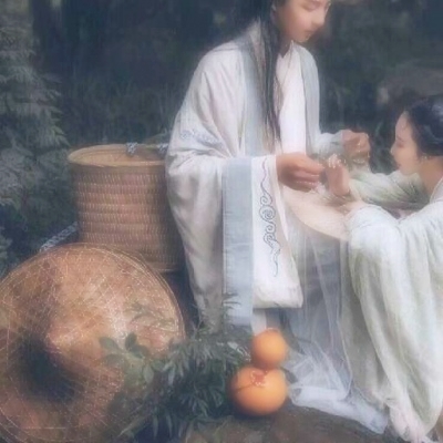 16组高清真人古风汉服情头 一对两张的古装情侣头像