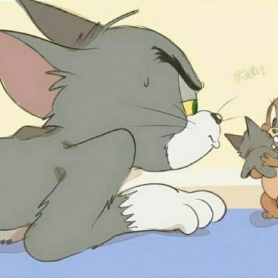 猫和老鼠情侣头像来啦！一左一右高清又搞笑，共28张杰瑞款情侣头像