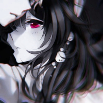 18张超拽黑暗系动漫情侣头像 高清无水印