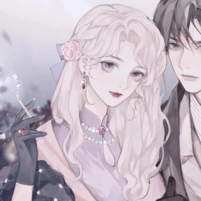 20组成对的二次元卡通情侣头像，左右分镜超适配！