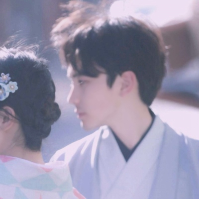 16组高清真人古风汉服情头 一对两张的古装情侣头像